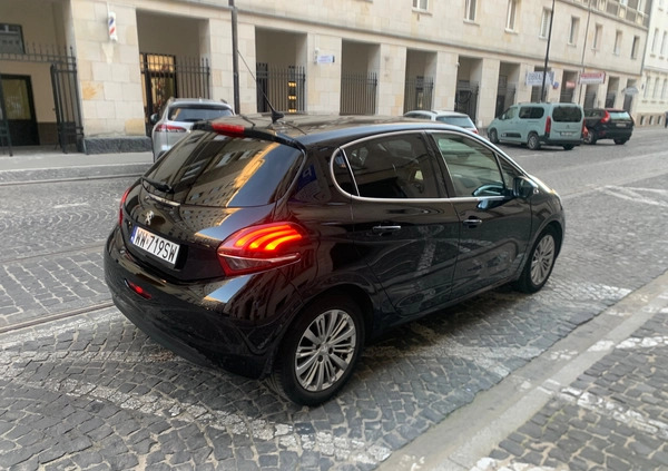 Peugeot 208 cena 36900 przebieg: 96000, rok produkcji 2018 z Warszawa małe 46